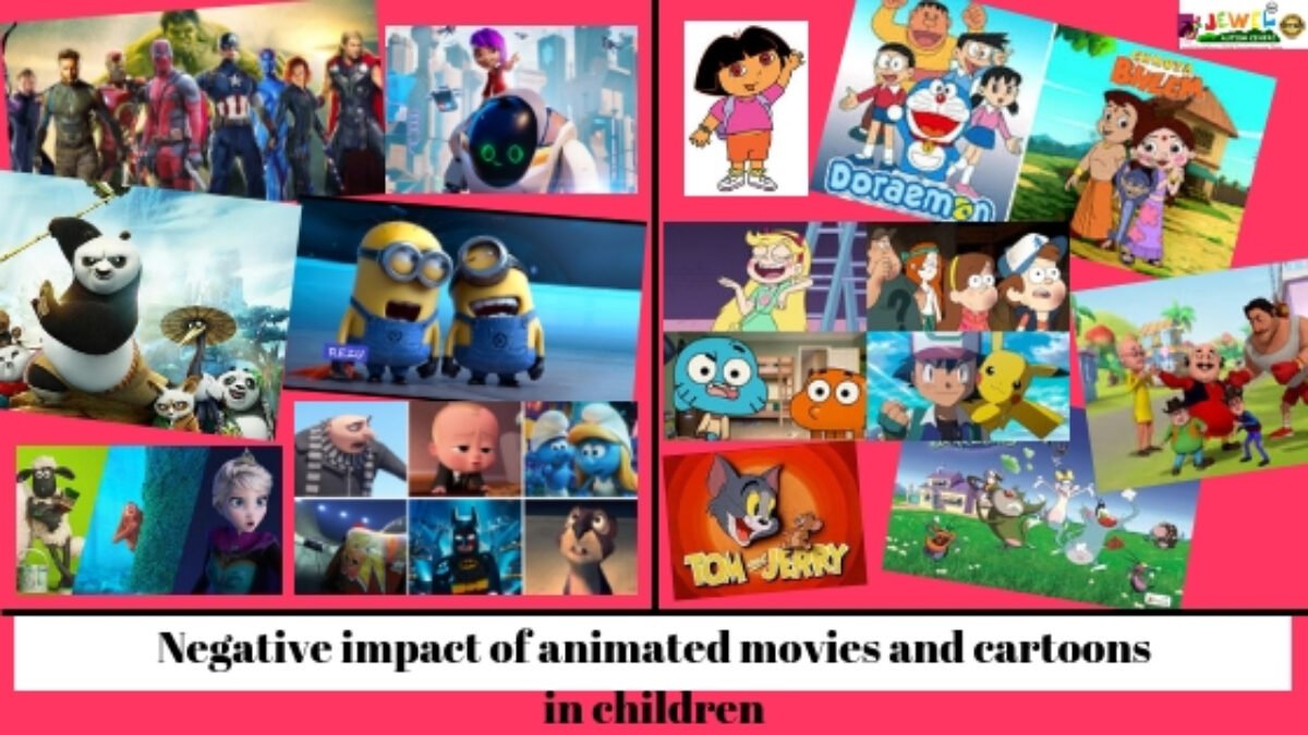 Negative impact of animated movies and cartoons in children