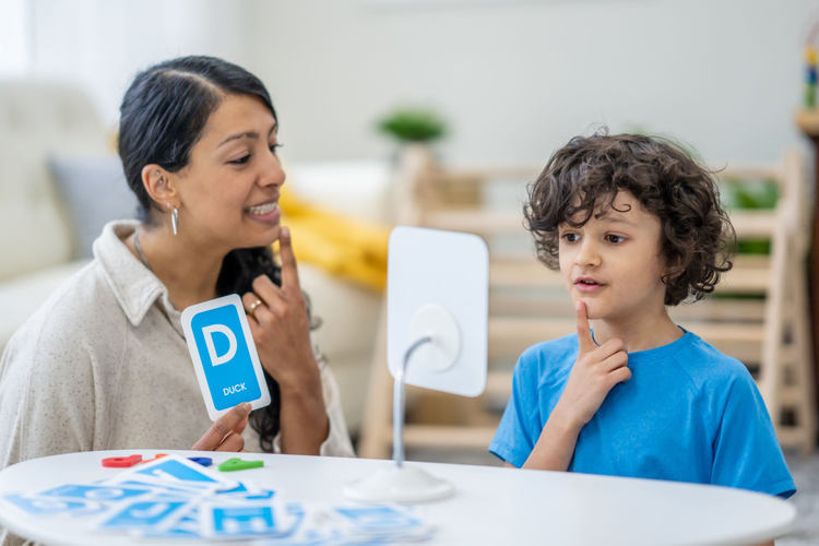 Targeted speech therapy to improve vocabulary, articulation, and introduce AAC tools for non-verbal communication and clearer self-expression.
